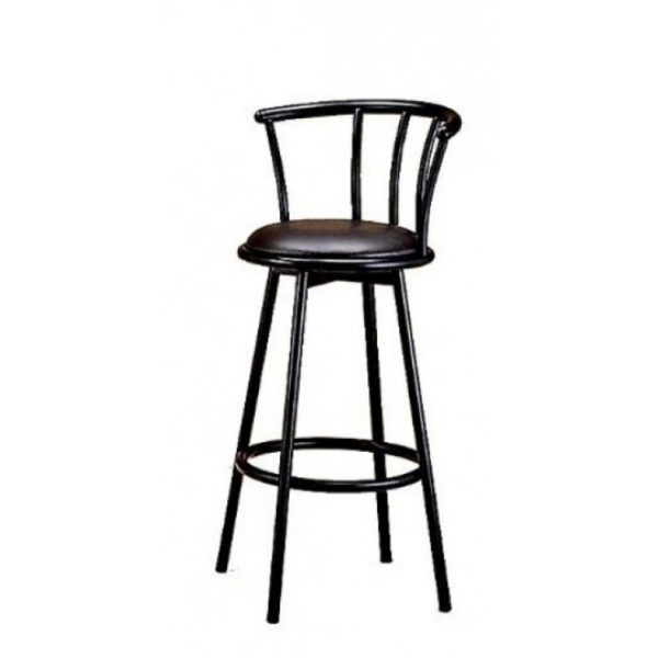 Chair - black stool (with cushion seat)